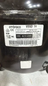 کمپرسور اینورتر امبراکو Embraco VEGD 7H | R134a